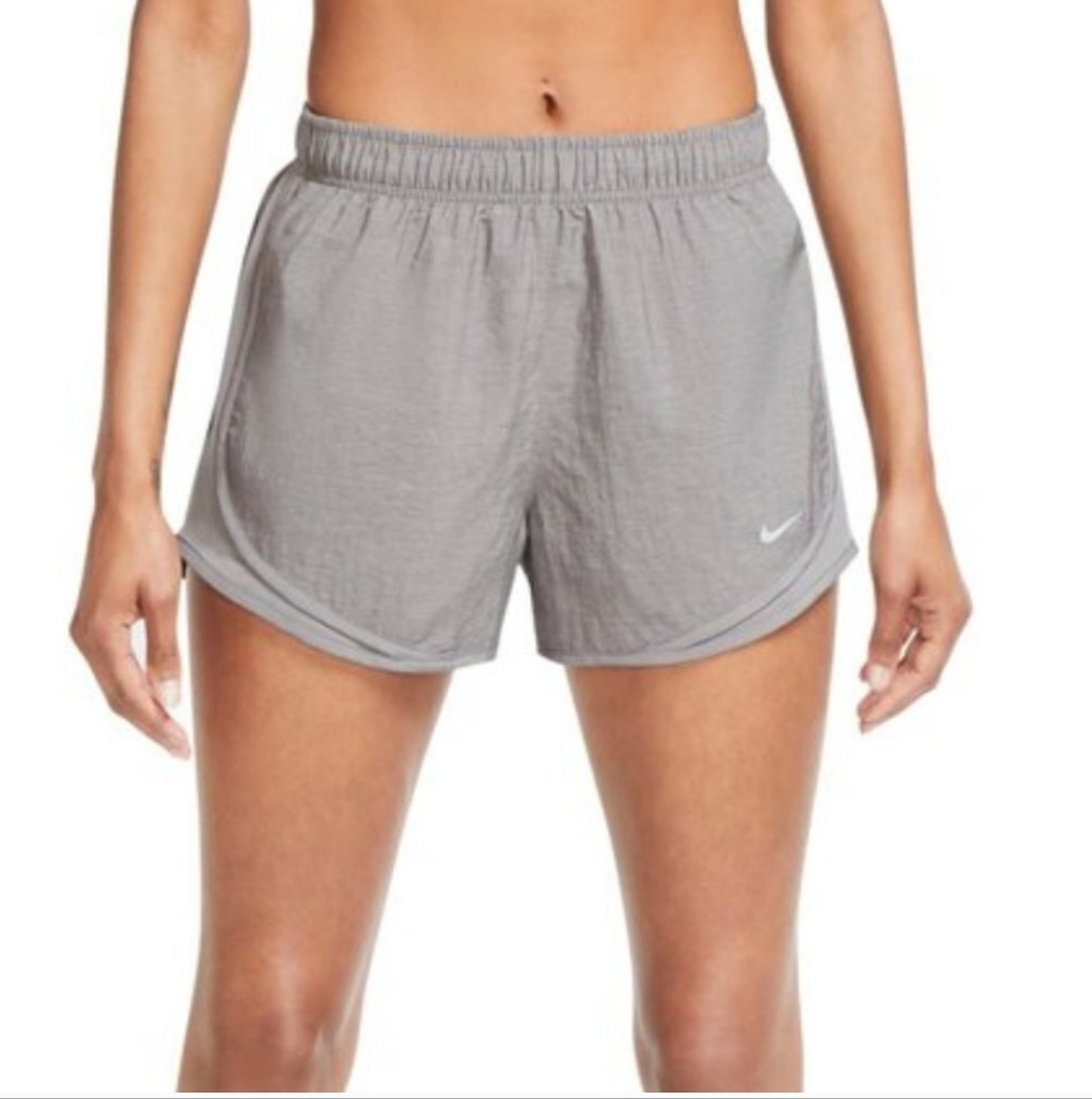 Nike Womens Dry Tempo Running Shorts Brief Lined Grey M Women's Gray